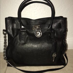 Michael Kors Black Leather Purse